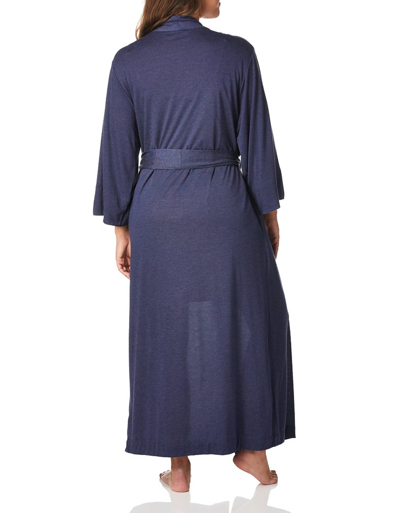 Natori روب نوم نسائي من ناتوري شانغري-لا، أزرق ليلي مائل إلى الرمادي، كبير - Image 2